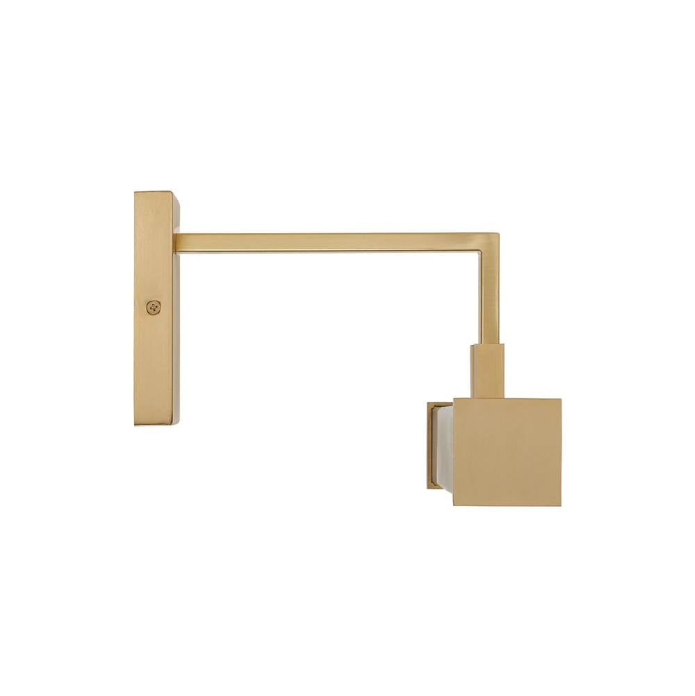 Capital Lighting 658111MA Matte Brass 16'' W X 6'' H Integrated Led Adjustable Pivoting Picture Light Wall Sconce In Matte Brass With Optional Plug-in And Cord Cover Image 3