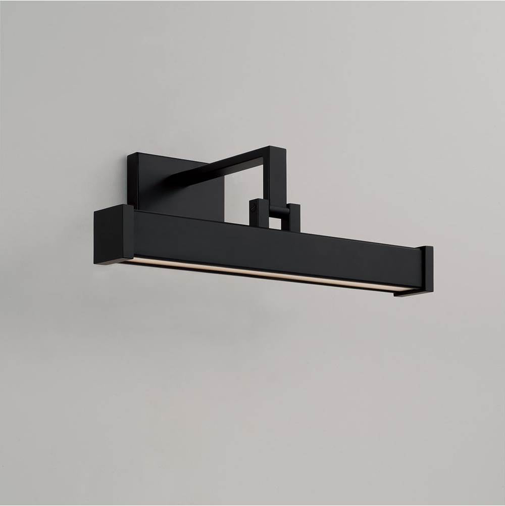 Capital Lighting 658111MB Matte Black 16'' W X 6'' H Integrated Led Adjustable Pivoting Picture Light Wall Sconce In Matte Black With Optional Plug-in And Cord Cover Image 5