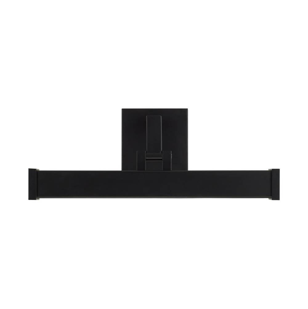 Capital Lighting 658111MB Matte Black 16'' W X 6'' H Integrated Led Adjustable Pivoting Picture Light Wall Sconce In Matte Black With Optional Plug-in And Cord Cover Image 3