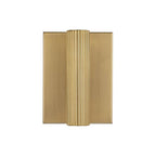 Capital Lighting 659021AD Aged Brass 4.5'' W X 6'' H Integrated Led Mini Dual Sconce In Aged Brass With Fluted Texture And Up And Down Cylindrical Light Image 3