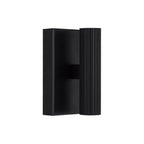Capital Lighting 659021MB Matte Black 4.5'' W X 6'' H Integrated Led Mini Dual Sconce In Matte Black With Fluted Texture And Up And Down Cylindrical Light Image 3