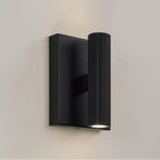 Capital Lighting Ian 4.5'' W X 6'' H Integrated Led Mini Dual Sconce In Aged Brass With Fluted Texture And Up And Down Cylindrical Light