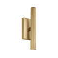 Capital Lighting 659022AD Aged Brass 4.5'' W X 12'' H Integrated Led Dual Sconce In Aged Brass With Fluted Texture And Up And Down Cylindrical Light Image 1
