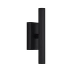 Capital Lighting 659022MB Matte Black 4.5'' W X 12'' H Integrated Led Dual Sconce In Matte Black With Fluted Texture And Up And Down Cylindrical Light Image 2