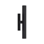 Capital Lighting 659022MB Matte Black 4.5'' W X 12'' H Integrated Led Dual Sconce In Matte Black With Fluted Texture And Up And Down Cylindrical Light Image 4