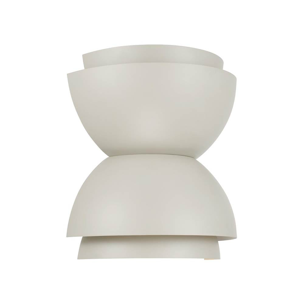 Capital Lighting 659221TP Taupe 12'' W X 12.75'' H 2-light Modern Tiered Dome Bowl Dual Sconce In Taupe Image 1