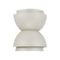 Capital Lighting 659221TP Taupe 12'' W X 12.75'' H 2-light Modern Tiered Dome Bowl Dual Sconce In Taupe Image 1