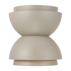 Capital Lighting 659221TP Taupe 12'' W X 12.75'' H 2-light Modern Tiered Dome Bowl Dual Sconce In Taupe Image 2