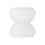 Capital Lighting 659221WE Matte White 12'' W X 12.75'' H 2-light Modern Tiered Dome Bowl Dual Sconce In Matte White Image 2