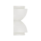 Capital Lighting 659221WE Matte White 12'' W X 12.75'' H 2-light Modern Tiered Dome Bowl Dual Sconce In Matte White Image 3