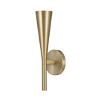 Capital Lighting 659611MA Matte Brass 5'' W X 15'' H 1-light Modern Tapered Sconce In Matte Brass Image 1