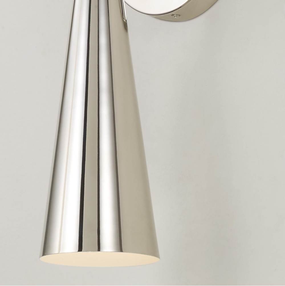 Capital Lighting 659611PN Polished Nickel 5'' W X 15'' H 1-light Modern Tapered Sconce In Polished Nickel Image 6