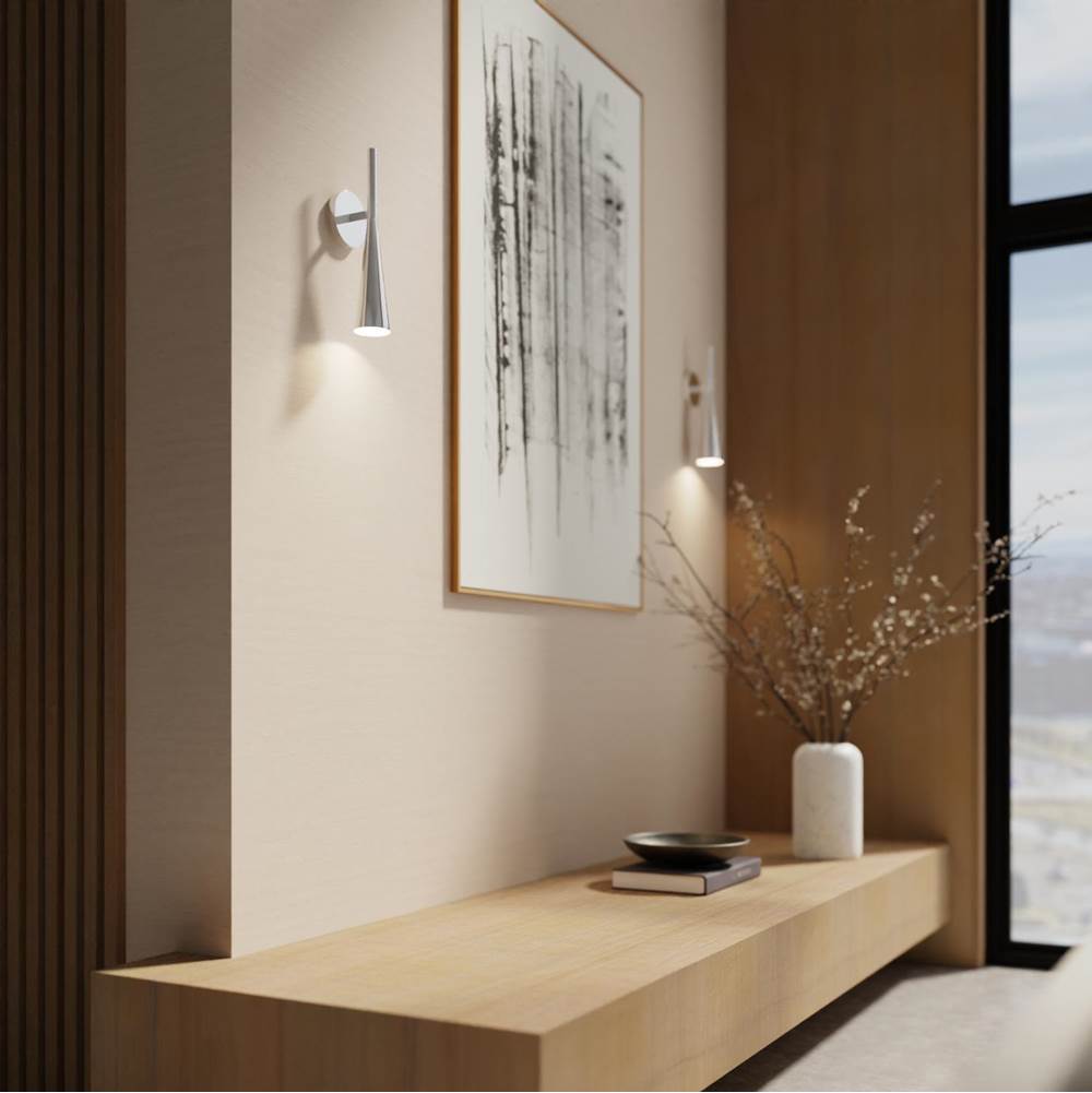 Capital Lighting 659611PN Polished Nickel 5'' W X 15'' H 1-light Modern Tapered Sconce In Polished Nickel Image 4