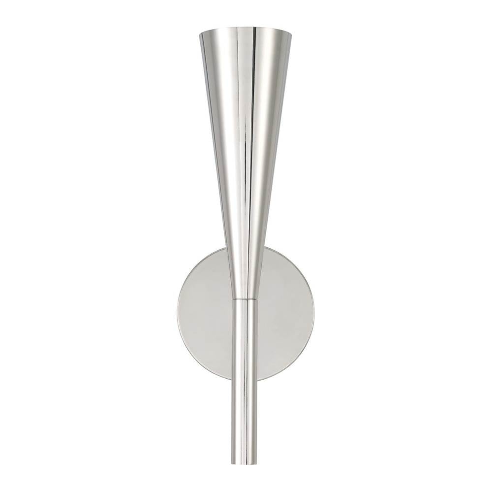Capital Lighting 659611PN Polished Nickel 5'' W X 15'' H 1-light Modern Tapered Sconce In Polished Nickel Image 3