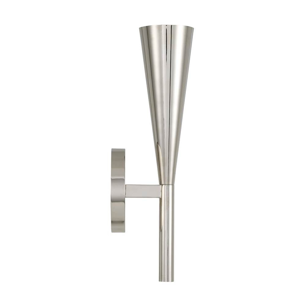 Capital Lighting 659611PN Polished Nickel 5'' W X 15'' H 1-light Modern Tapered Sconce In Polished Nickel Image 2