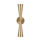 Capital Lighting 659621MA Matte Brass 5'' W X 19.25'' H 2-light Modern Tapered Dual Sconce In Matte Brass Image 2