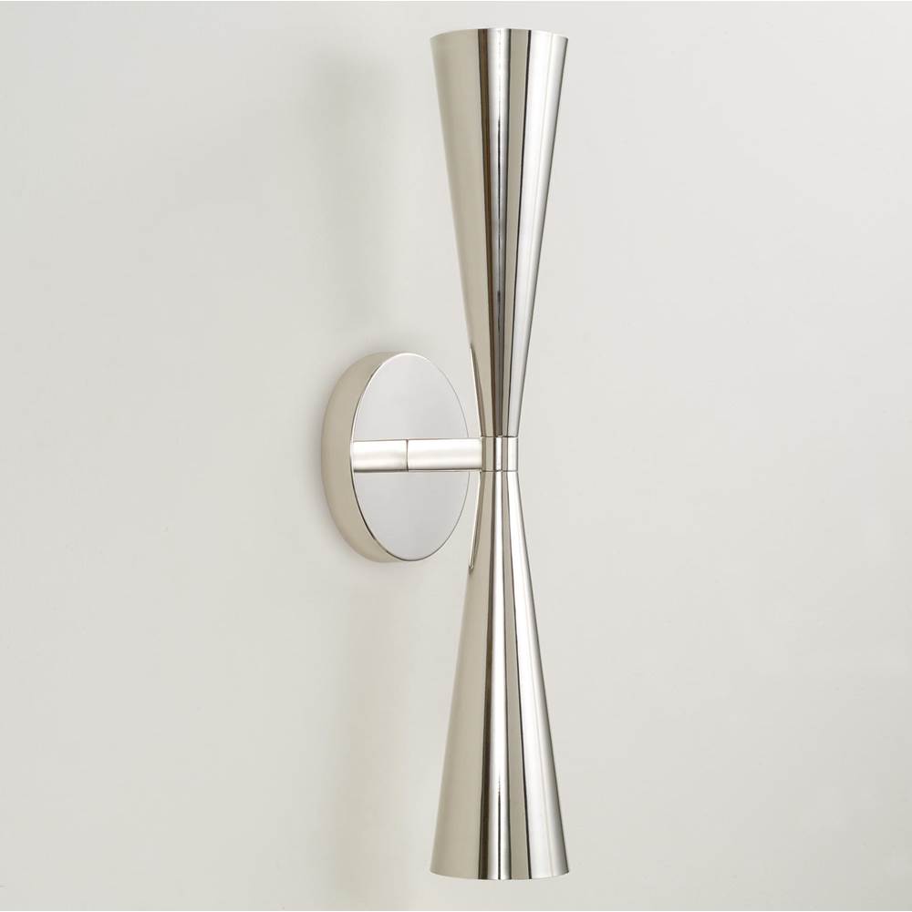 Capital Lighting Levi 5'' W X 19.25'' H 2-light Modern Tapered Dual Sconce In Matte Brass