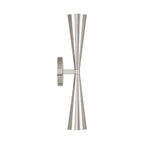 Capital Lighting 659621PN Polished Nickel 5'' W X 19.25'' H 2-light Modern Tapered Dual Sconce In Polished Nickel Image 3