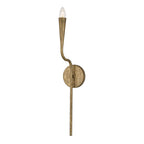Capital Lighting 659811ARG Artisan Gold 5'' W X 25'' H 1-light Wallchiere Sconce In Hand-painted Textured Artisan Gold With Smooth Tapered Candlesleeve Design Image 1