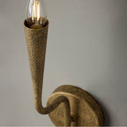 Capital Lighting 659811ARG Artisan Gold 5'' W X 25'' H 1-light Wallchiere Sconce In Hand-painted Textured Artisan Gold With Smooth Tapered Candlesleeve Design Image 4