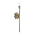 Capital Lighting 660411ANB Antiqued Brass 5'' W X 19.25'' H 1-light Wallchiere Sconce In Antiqued Brass With Faceted Candlesleeve Image 1