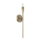Capital Lighting 660411ANB Antiqued Brass 5'' W X 19.25'' H 1-light Wallchiere Sconce In Antiqued Brass With Faceted Candlesleeve Image 1