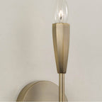 Capital Lighting 660411ANB Antiqued Brass 5'' W X 19.25'' H 1-light Wallchiere Sconce In Antiqued Brass With Faceted Candlesleeve Image 5