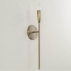 Capital Lighting Palmer 5'' W X 19.25'' H 1-light Wallchiere Sconce In Antiqued Brass With Faceted Candlesleeve