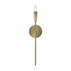Capital Lighting 660411ANB Antiqued Brass 5'' W X 19.25'' H 1-light Wallchiere Sconce In Antiqued Brass With Faceted Candlesleeve Image 2