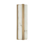 Capital Lighting 661211AD Aged Brass 4.75'' W X 16'' H Ada Integrated Led Vanity Bath Bar In Aged Brass With Alabaster Glass Image 1