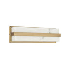 Capital Lighting 661211AD Aged Brass 4.75'' W X 16'' H Ada Integrated Led Vanity Bath Bar In Aged Brass With Alabaster Glass Image 3