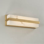 Capital Lighting 661211AD Aged Brass 4.75'' W X 16'' H Ada Integrated Led Vanity Bath Bar In Aged Brass With Alabaster Glass Image 7