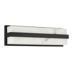 Capital Lighting 661211MB Matte Black 4.75'' W X 16'' H Ada Integrated Led Vanity Bath Bar In Matte Black With Alabaster Glass Image 3