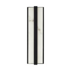 Capital Lighting 661211MB Matte Black 4.75'' W X 16'' H Ada Integrated Led Vanity Bath Bar In Matte Black With Alabaster Glass Image 2
