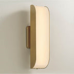 Capital Lighting Marcell 5'' W X 18'' H Integrated Led Sconce In Aged Brass With White Milk Glass Panels