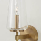 Capital Lighting 661911AD-663 Aged Brass 5'' W X 15.75'' H Wallchiere Sconce In Aged Brass With Clear Glass Image 4