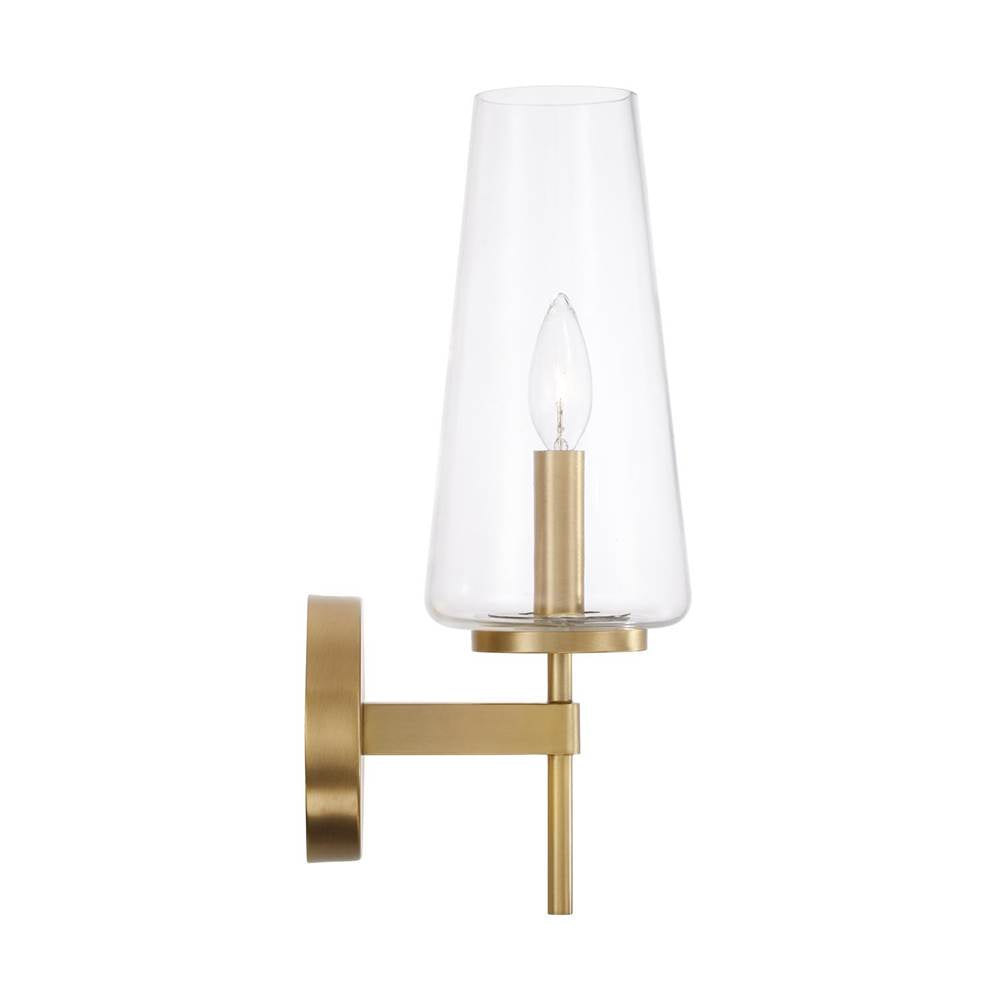 Capital Lighting 661911AD-663 Aged Brass 5'' W X 15.75'' H Wallchiere Sconce In Aged Brass With Clear Glass Image 3