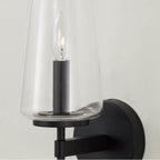 Capital Lighting 661911MB-663 Matte Black 5'' W X 15.75'' H Wallchiere Sconce In Matte Black With Clear Glass Image 4