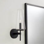 Capital Lighting Aaron 5'' W X 15.75'' H Wallchiere Sconce In Aged Brass With Clear Glass