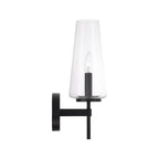 Capital Lighting 661911MB-663 Matte Black 5'' W X 15.75'' H Wallchiere Sconce In Matte Black With Clear Glass Image 3