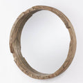Capital Lighting Mirror 36'' W X 36'' H X 4'' E Round Mirror With Reclaimed Natural Wood Frame