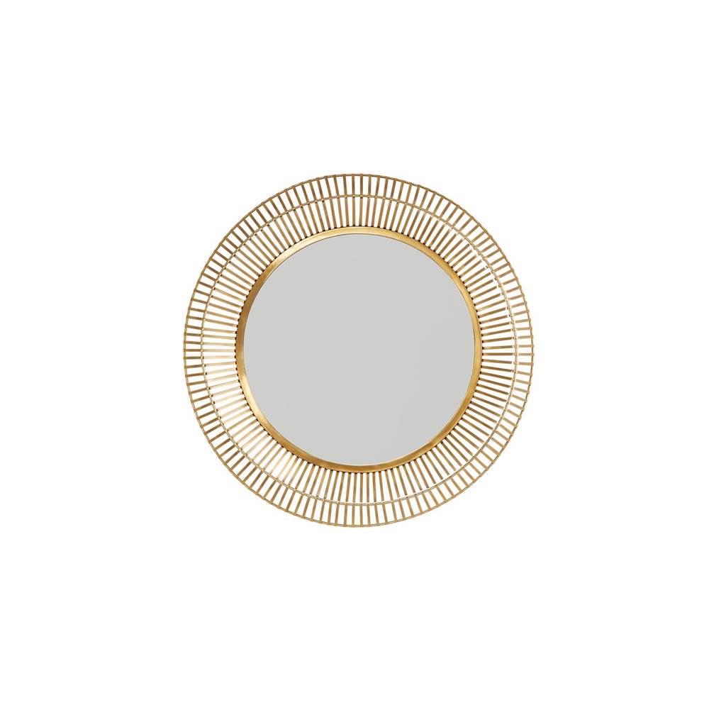 Capital Lighting 734006MM Matte Brass 34'' W X 34'' H X 3'' E Round Mirror In Matte Brass Image 1