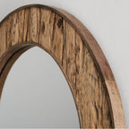 Capital Lighting 740701MM Reclaimed Railroad Ties 33.5'' W X 33.5'' H X 1.5'' E Round Mirror Mirror In Reclaimed Railroad Ties Image 2