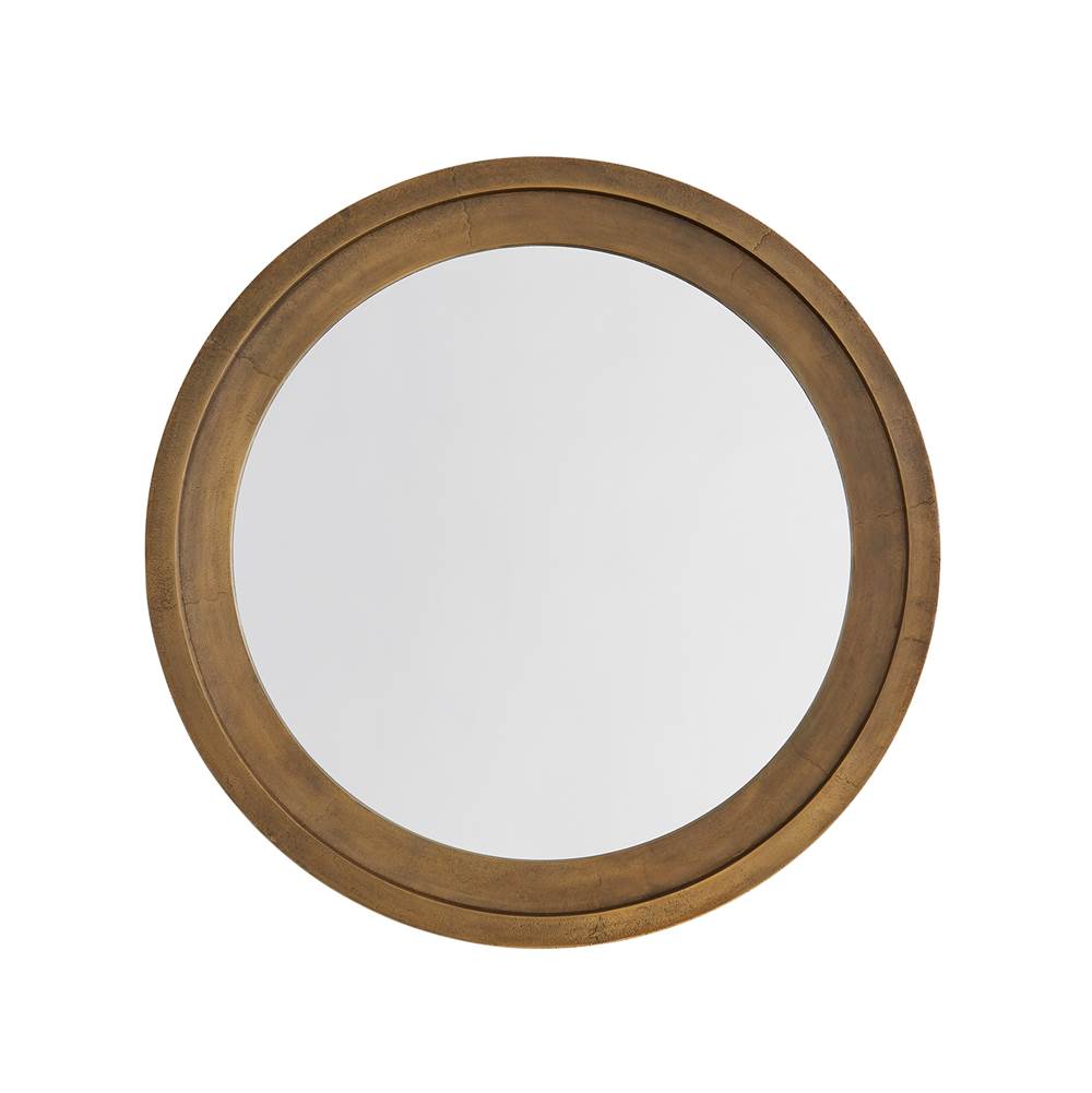 Capital Lighting 740704MM Oxidized Brass 32.5'' W X 32.5'' H X 1.5'' E Round Sand-cast Aluminum Mirror In Oxidized Brass Image 1