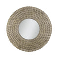 Capital Lighting 759902MM Grecian Luster 32.5'' Round Mirror In Grecian Luster With Handcrafted Disc Design Image 1