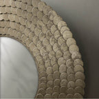 Capital Lighting 759902MM Grecian Luster 32.5'' Round Mirror In Grecian Luster With Handcrafted Disc Design Image 3