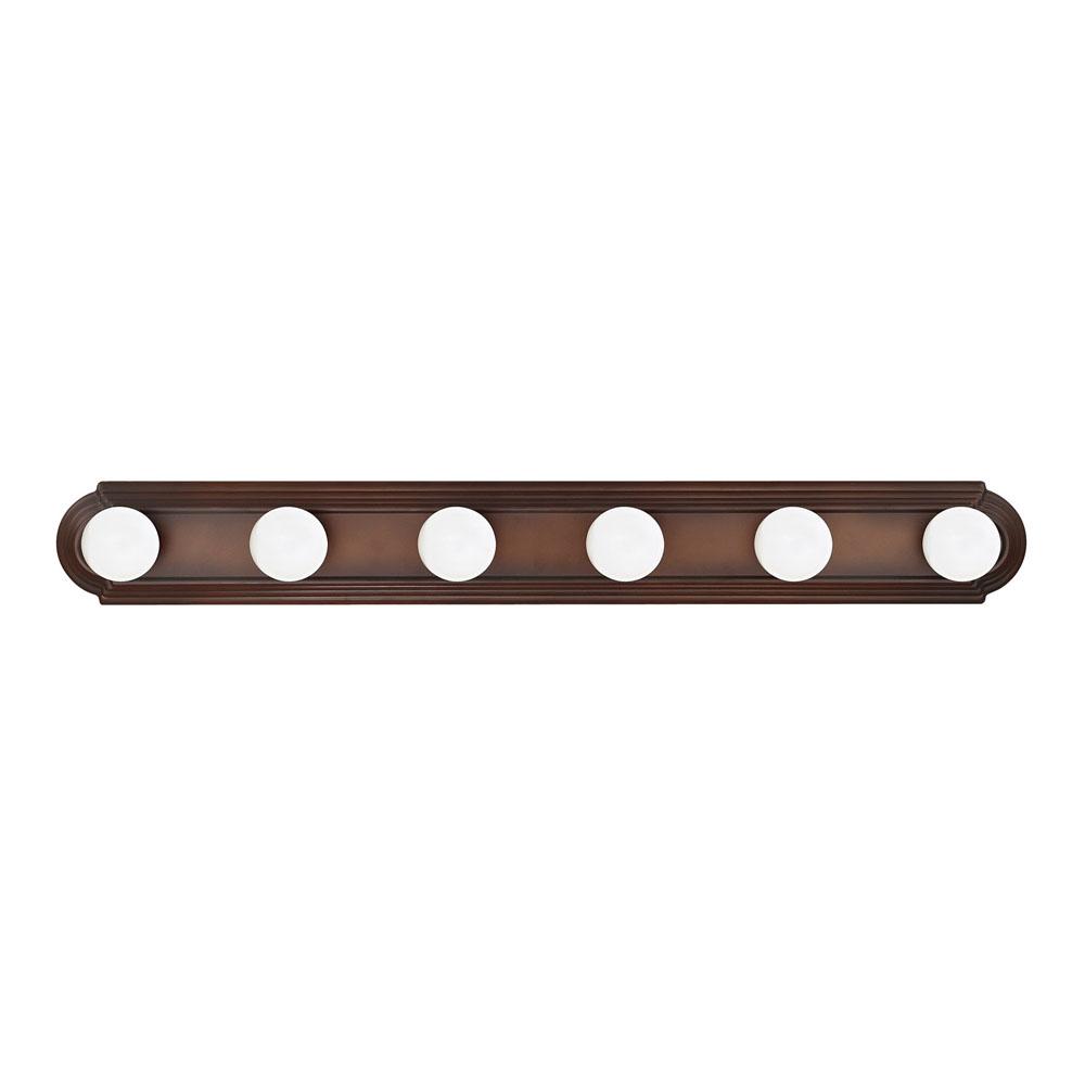Capital Lighting Alice 36'' W X 5'' H X 2.5'' E 6-light Vanity In Burnished Bronze Ada Compliant