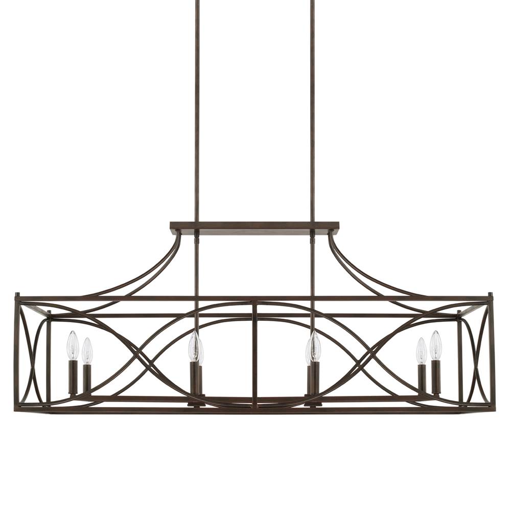 Capital Lighting Tybee 46'' W X 19.5'' H X 16'' E 8-light Linear In Nordic Grey