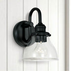 Capital Lighting 8301MB-461 Matte Black 6.5'' W X 10'' H X 8'' E 1-light Clear Glass Sconce In Matte Black Image 2