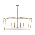 Capital Lighting 837661AD Aged Brass 42'' W X 20.5'' H X 20'' E 6-light Lantern Linear In Aged Brass Image 1